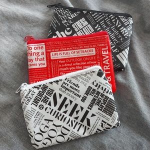 Lululemon gift card pouch bag x 3